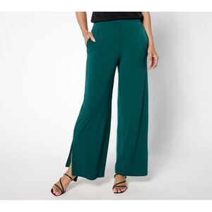 Susan Graver Emerald Wide-Leg Trousers